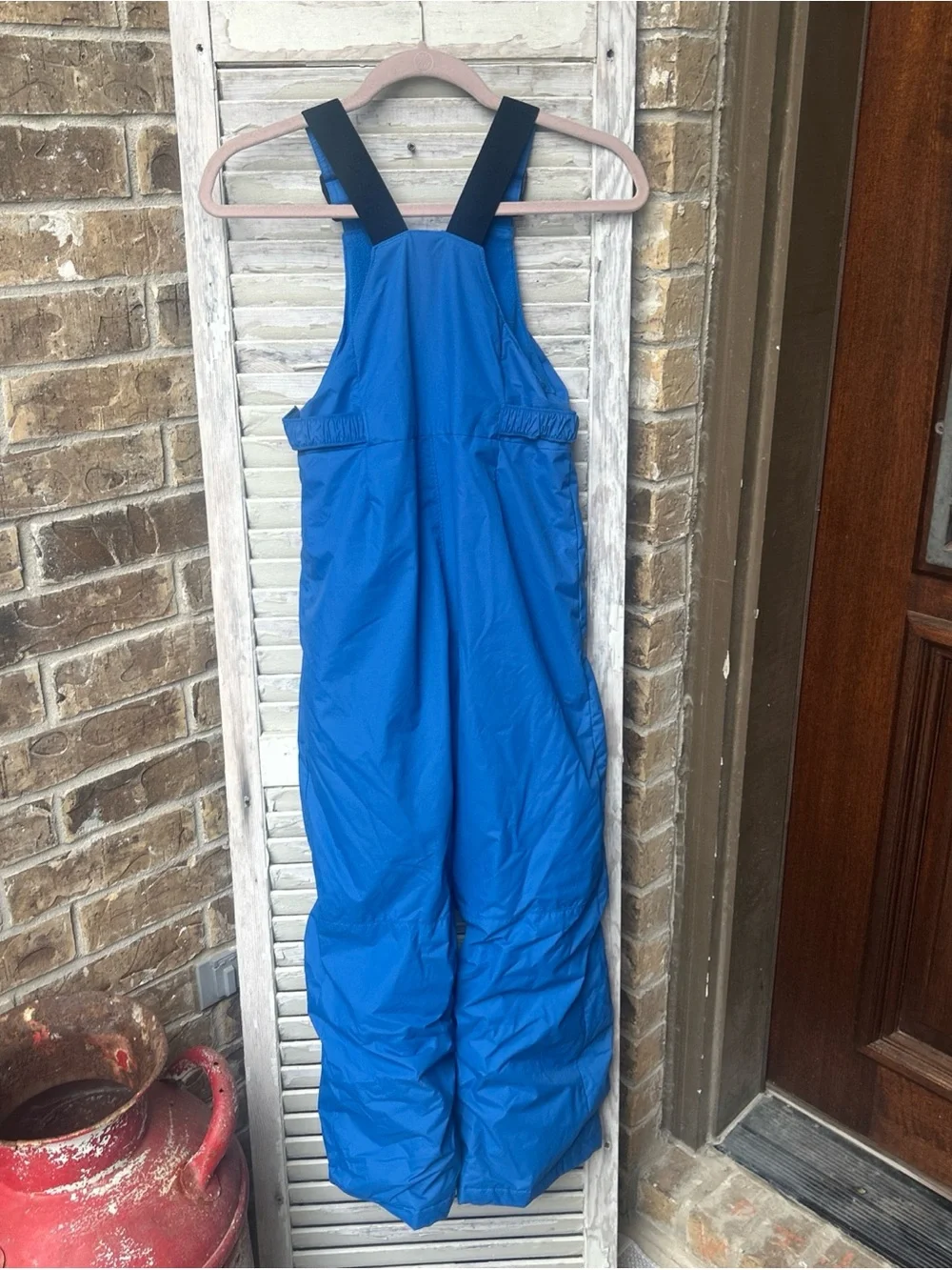 Columbia Snow Bibs Youth M 10 12 Blue Waterproof Insulated Ski Bibs.